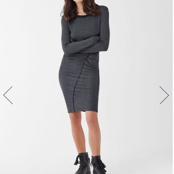 Splendid Dresses & Skirts - NWT Splendid Logan Ruched Long Sleeve Midi Dress
